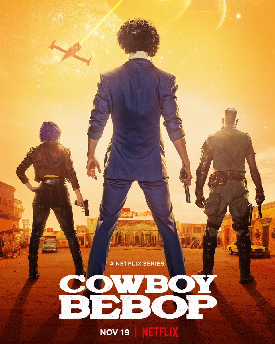 JohnTheCho's tweet photo. Stay tuned to this space tomorrow. #CowboyBebop @bebopnetflix https://t.co/tMzsKc5AXT