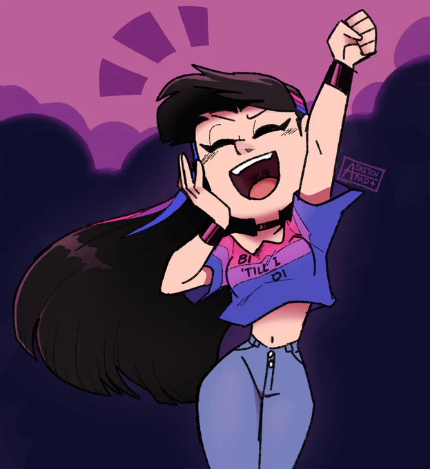 No new art bc im bad at keeping track of holidays, but Happy #Bivisibilityday2021 