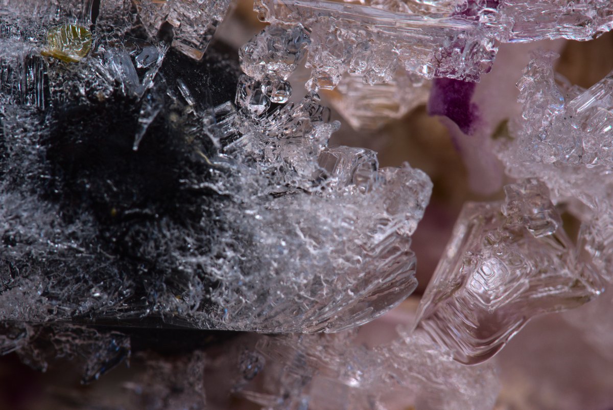 My frozen pizza featured some nice looking ice crystals so I took some photos before heating it up!