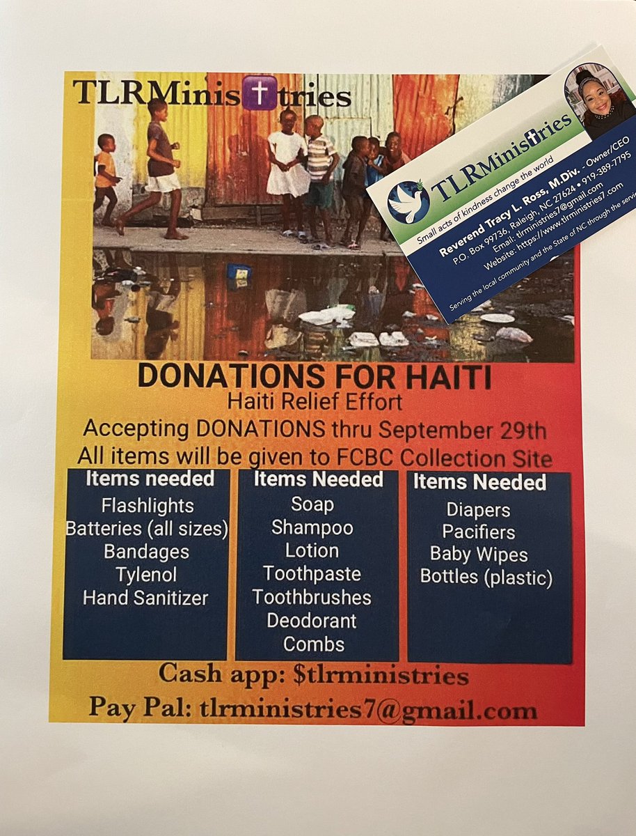 #HelpingHaiti #TLRMinistries, LLC