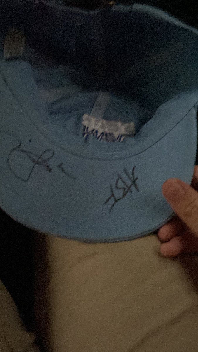 Padricko1's tweet photo. My hat is autographs by the Broadway cast https://t.co/oMIt4OGNHg