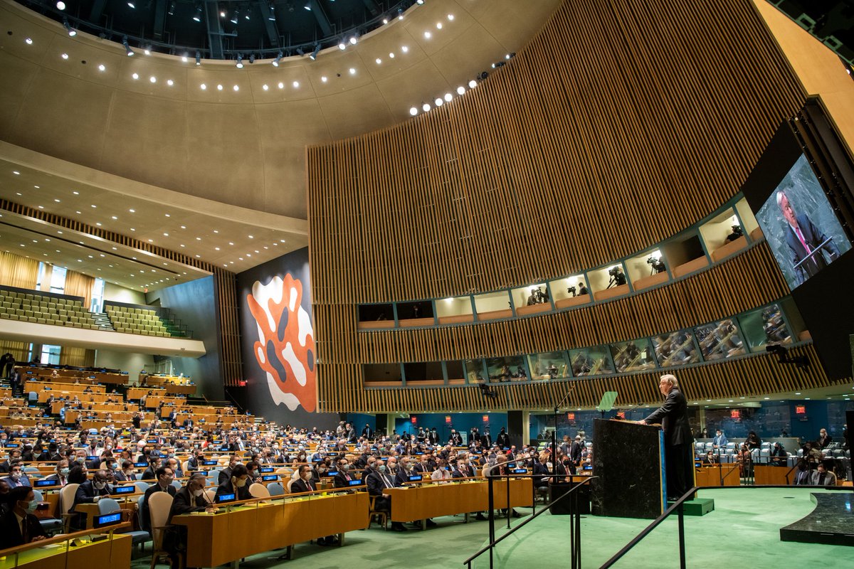 This week at #UNGA my message was simple: Our world has never been more threatened or divided. But I have hope. These are problems we have created, and problems we can solve. Humanity has shown that we are capable of great things when we join forces. Let's get to work.