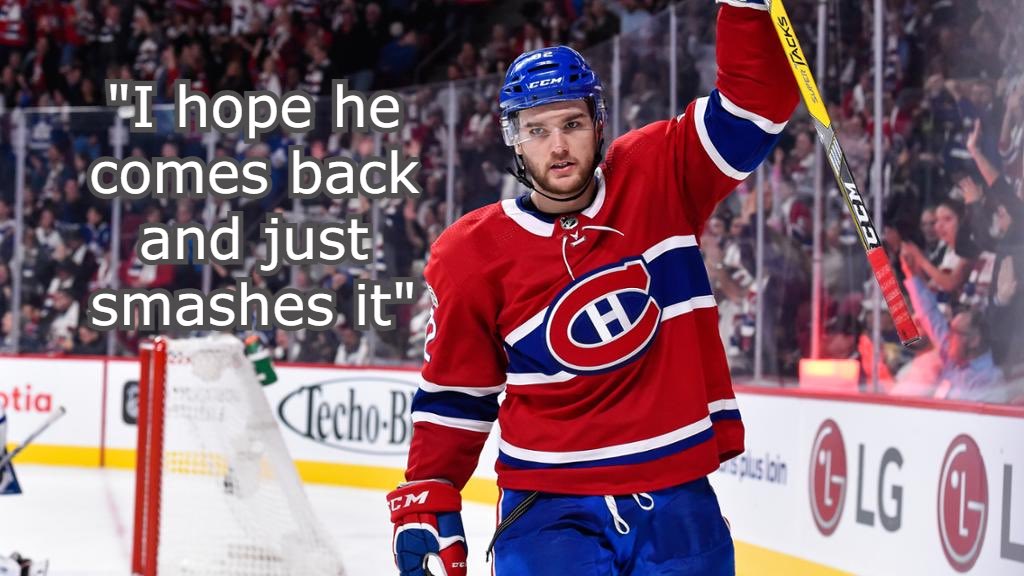 habstonight's tweet image. Dale Weise talks about the impact he expects Jonathan Drouin to have in his return to the Montreal Canadiens. 

#Habs #GoHabsGo #Drouin

Link to clip here 👇🏻

youtu.be/HaVAzVL9hio