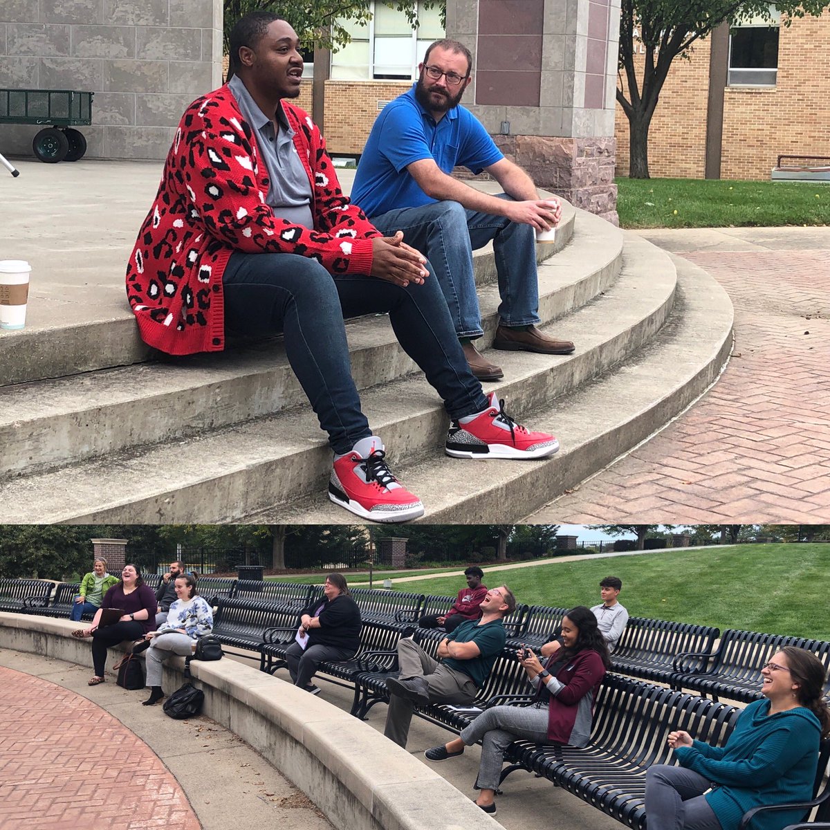 ecoody's tweet image. What a great way to kick off the year! Thanks so much to @Rushthewriter for coming to #WritingDay to chat with @davideelder. Get it? Kick off?The awesome sneakers? I should leave the puns to Ty. @MorningsideEdu @MsideHumanities