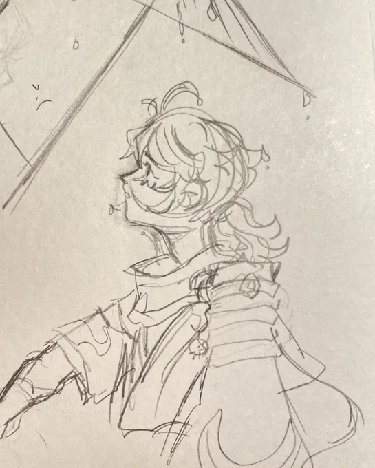 old genshin draws i think xiaoven being a little music duo wld be cute 
