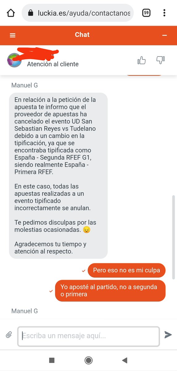 magr1911's tweet photo. @luckia_es Recomiendo retirar todo de luckia y ir a cualquier otra casa, todo en la página falla, hoy me acaban de quitar 450€ por un error de tipificacion, partido que empezó a jugarse y lo anularon cuando ganó el favorito. Además hay muchas horas de partidos mal que usarán para lo mismo https://t.co/ZwGEM0nufG