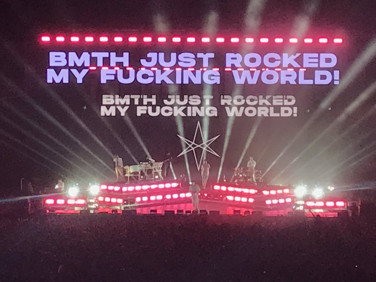 Amyy_Lou96's tweet photo. I can’t get over how incredible @bmthofficial were live! I don’t have the words to express just how fucking insane it was so I’ll let the picture do the talking🤘🏻🤘🏻 https://t.co/3Nav8D4GP8