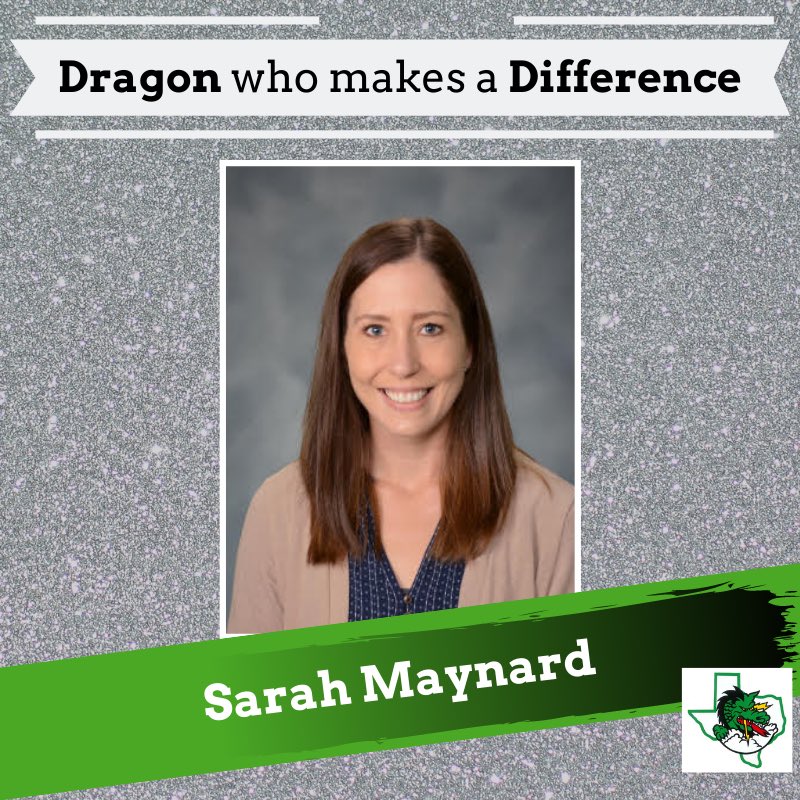 Our 🌟 Dragon who makes a Difference 🌟 this week is Sarah Maynard, Special Education Aid at @WGESdragons 💚 Thank you Sarah for dedicating your days to supporting students and always being intentional about spreading kindness! You are an inspiration to many 😊