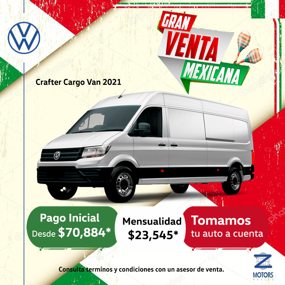 ‼️Tomamos tu auto a cuenta ‼️

Estrena un #Craftter cargo van 2021 con un pago inicial de $70,884* ¡Aprovecha está gran promoción!

#VehiculosComerciales en Z Motors de México.