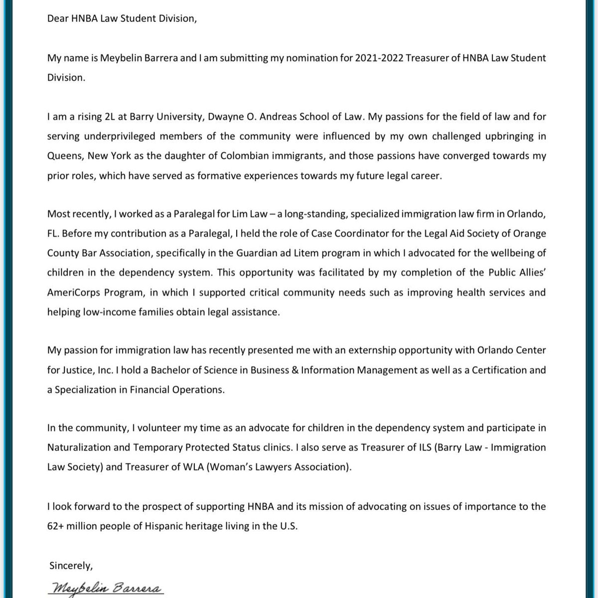 HNBA Law Student Division tweet media