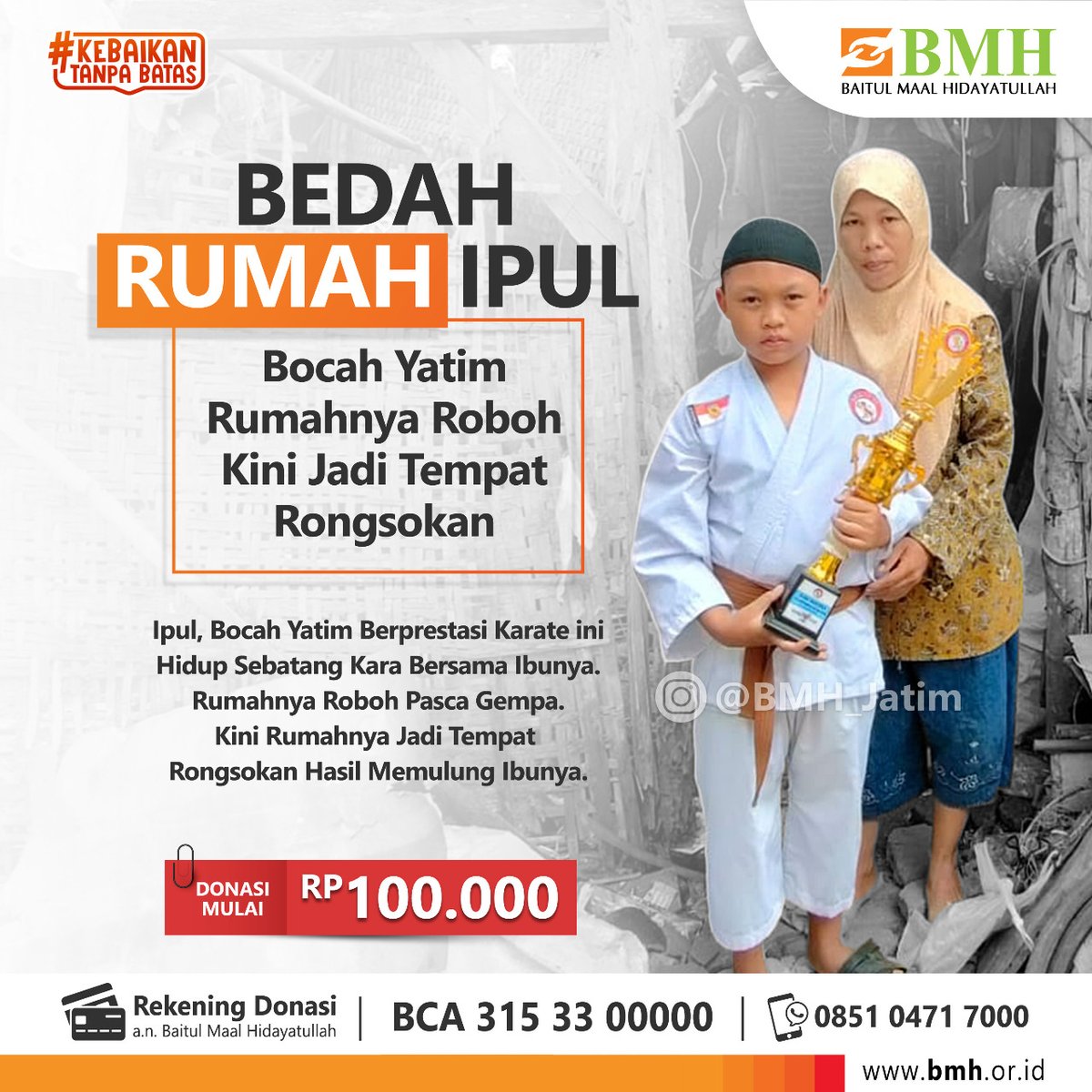 BMHMalang's tweet photo. Gotong royong bangun rumah Ipul #bocahviral #juarakarate #malang https://t.co/J6nIQFnryq https://t.co/KOkvy8hejE