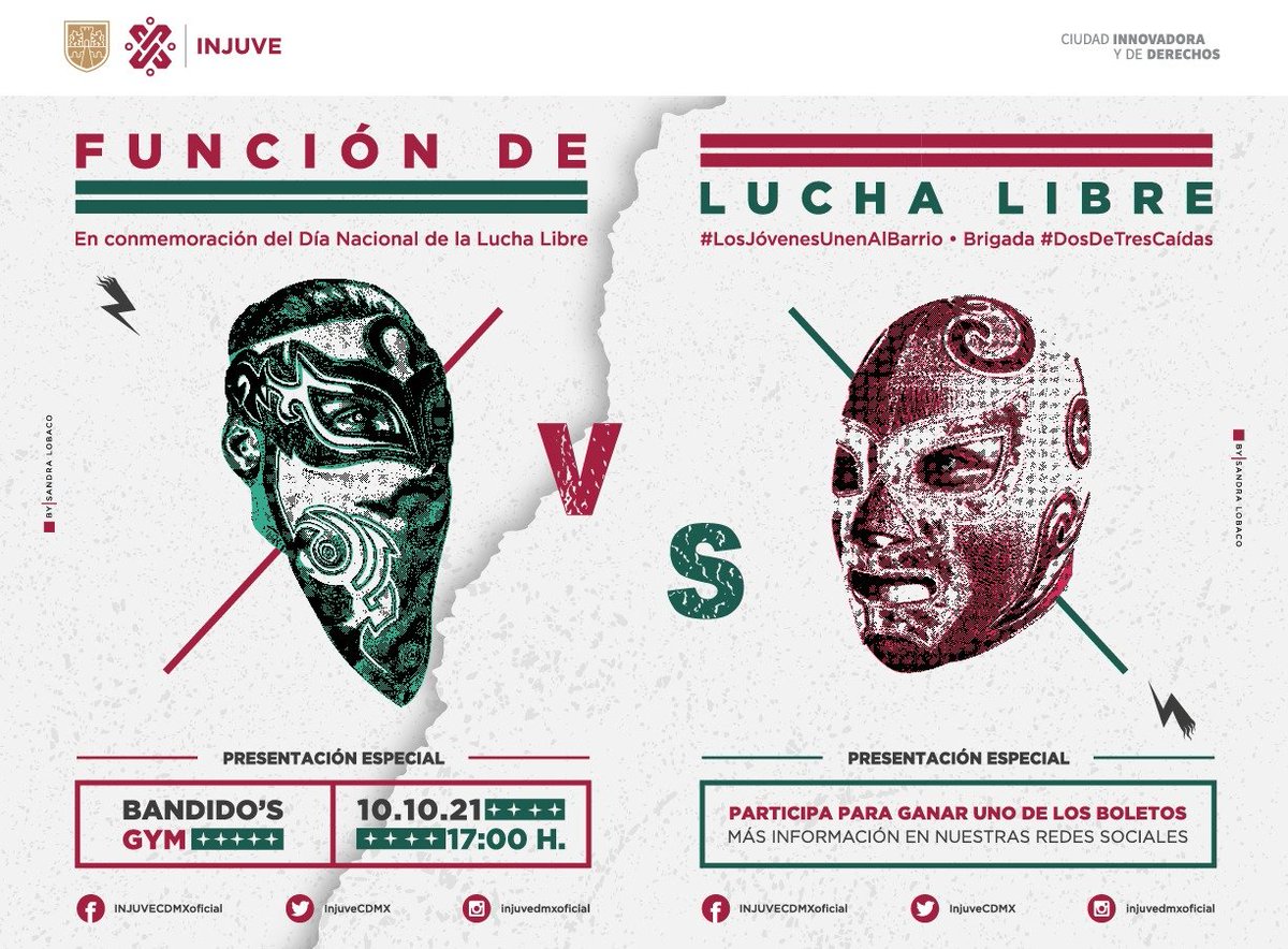 InjuveCDMX's tweet photo. 👉RECUERDA👈

✨Hay grandes sorpresas al completar tu Super Álbum de Lucha Libre✨.

Síguenos en nuestras redes sociales🏃‍♂️

#LosJóveneUnenAlBarrio 👊 https://t.co/je9eS3MjjS