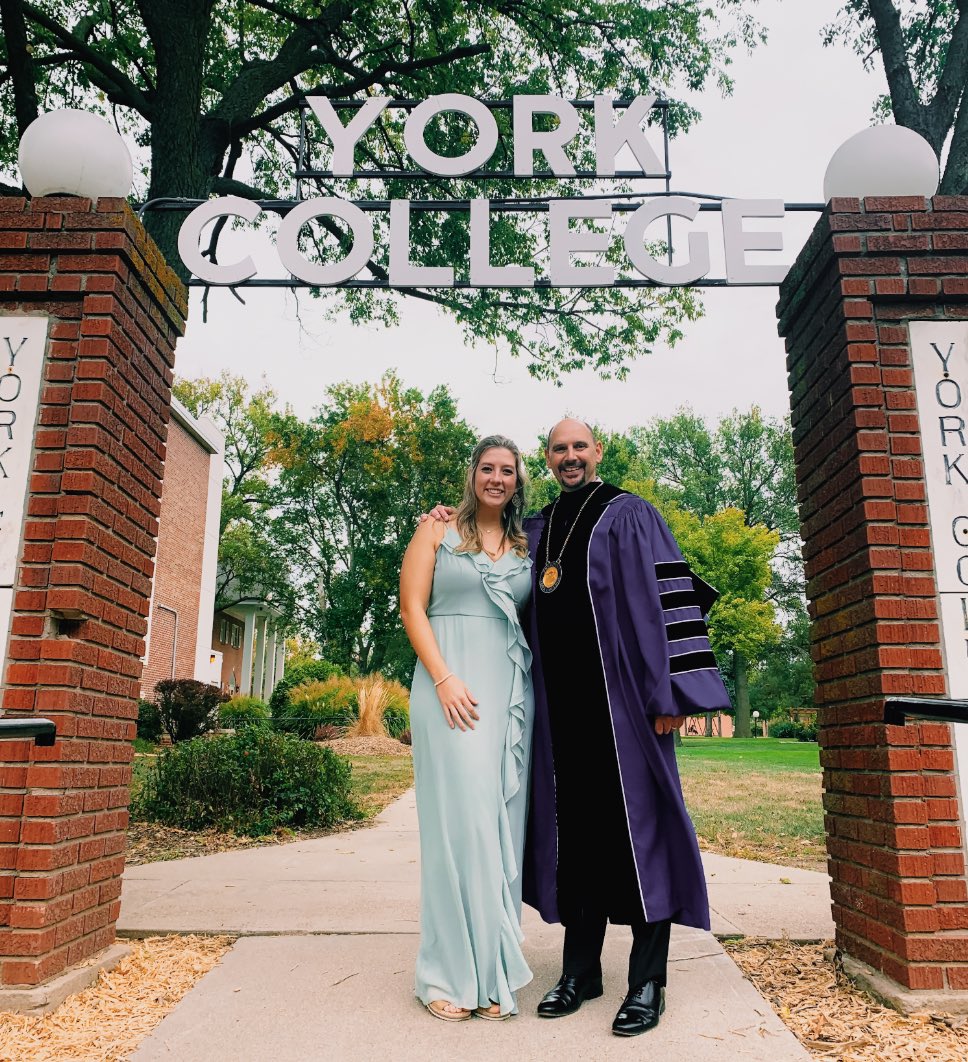 YCbrooke's tweet photo. It was an honor to be apart of such a momentous occasion such as today, giving a charge to York Colleges 21st president on behalf of the student body! Dr. Sam Smith, I am confident that you will continue to lead with passion! #MyYC #SGAPresident #YCPresident https://t.co/8p5MC9vgZN