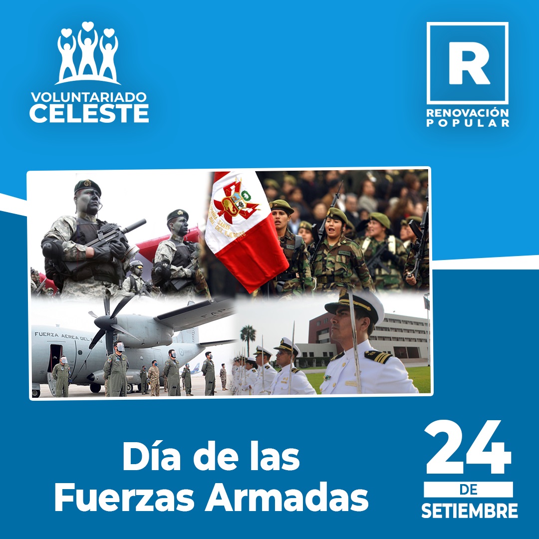 VoluntariosRP's tweet photo. Hoy reconocemos a todos aquellos valerosos hombres y mujeres que son miembros de nuestras Fuerzas Armadas.
#VoluntariosCelestes #RenovaciónPopular https://t.co/WfNDecOu2t