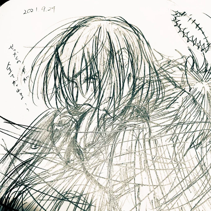 昨日の謎落書き追加(ほぼオベロン) 
