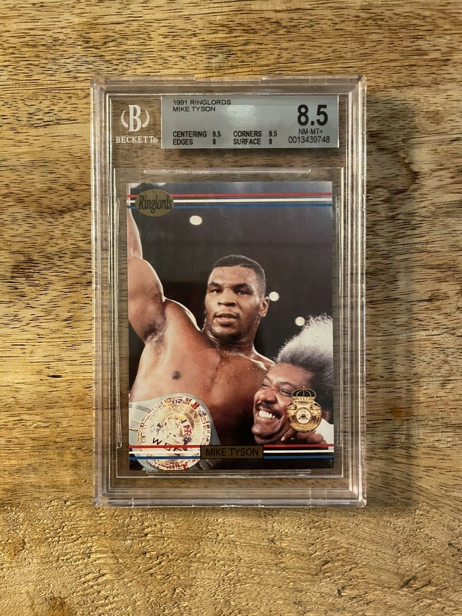 CardsJhs's tweet photo. 1991 Mike Tyson Ringlords **No Sample Sticker Version**  One of Tyson's most iconic cards - RTs appreciated! 

POP 1

$500 OBO shipped! 

@HobbyConnector @DTC_SportsMem @sports_sell @HiveCards https://t.co/dgUY9pcC4B