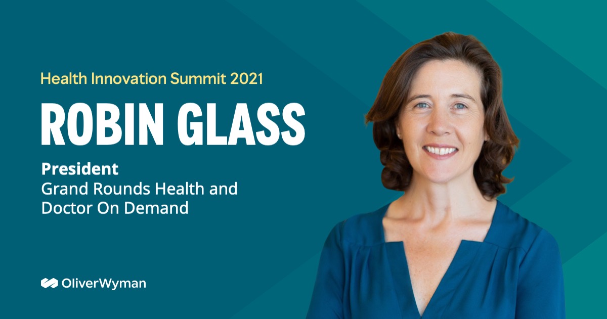 Our President, Robin Cherry Glass will be participating in the Innovator Showcase at this year’s <a href="/OliverWyman/">Oliver Wyman</a> Health Innovation Summit. 

Learn more: owy.mn/3CIpclf