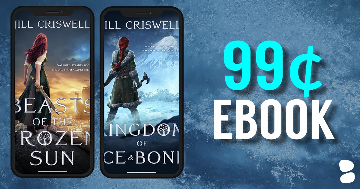 BlackstoneAudio's tweet photo. A frosty SERIES SALE ALERT awaits our #fantasy eBook readers!📚

Looking to catch up before diving into #SOULSOFFIREANDSTEEL? Act fast—the first 2 books in @JillCriswell's #FrozenSunSaga series are available for the low price of 99¢ until October 5!

❄️https://t.co/P5rbDsG1y0 https://t.co/OBoO4XB28e