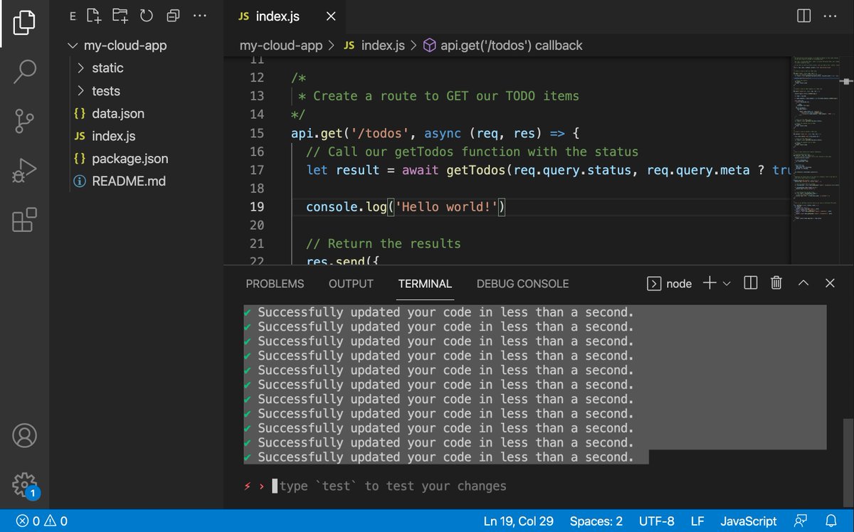 austencollins's tweet image. The Serverless Cloud team has achieved ~500ms deployments.
...Yet the flashbacks from 6+ years of demos where I had to make small talk while waiting for CloudFormation remain...