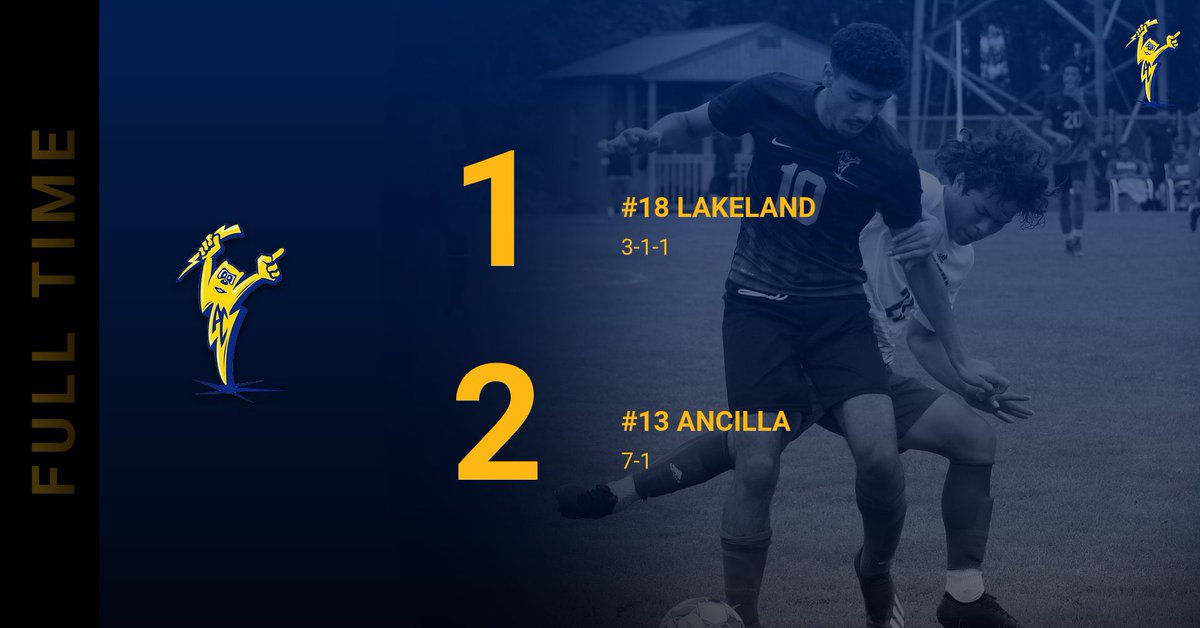 MUChargers's tweet photo. Massive 3 points in Ohio for Ancilla men’s soccer against #18 Lakeland! https://t.co/cbfe4lwagU
