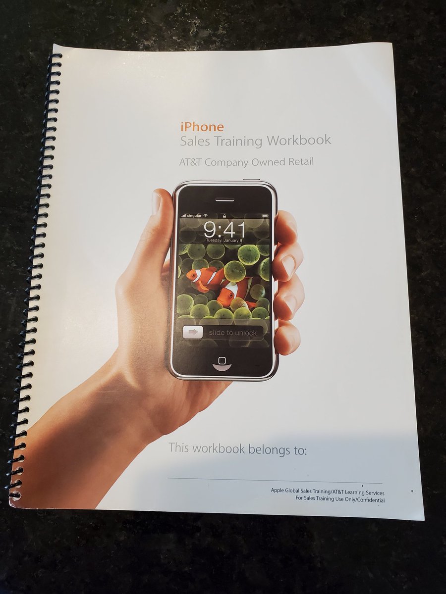 JG_Griff's tweet photo. Happy #iPhone13 Launch Day!  14 years ago the original iPhone launched and I just so happened to find a piece of history during my move!  #iPhonelaunch #attemployee https://t.co/y2pqlHDIaz