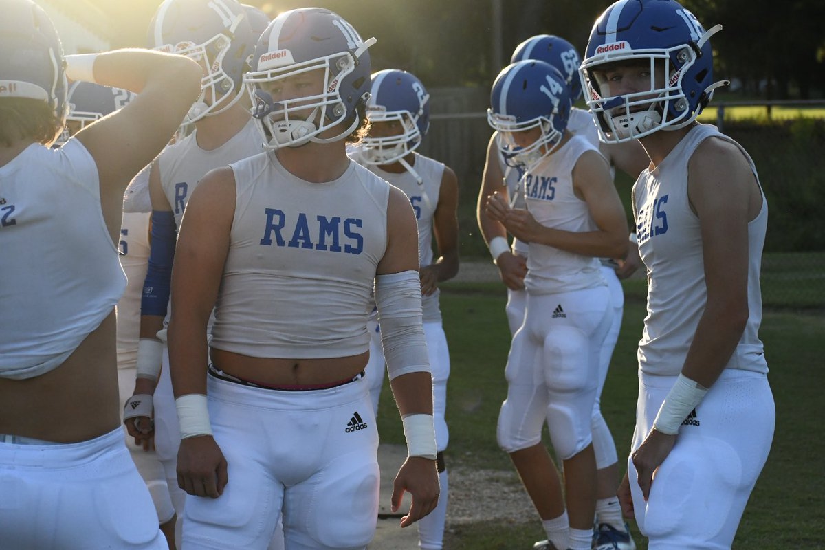 VHSRamsFootball's tweet photo. For the first time in about a decade:

⚪️ White pants 👖 

An hour until kickoff…

#RamsFB #RamPride https://t.co/c2PGkuLfvQ