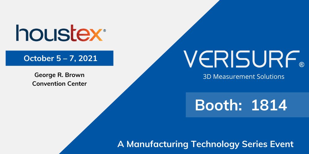 verisurf's tweet image. Join us at Houstex to see non-contact inspection using portable scan arms, CMM programming, STL mesh 3D-print prep etc., and chat with our technology experts.  Free pass promo code 11497253H veri.surf/htx21vrsf 

 #cmmsoftware #houstex #3dscanning
