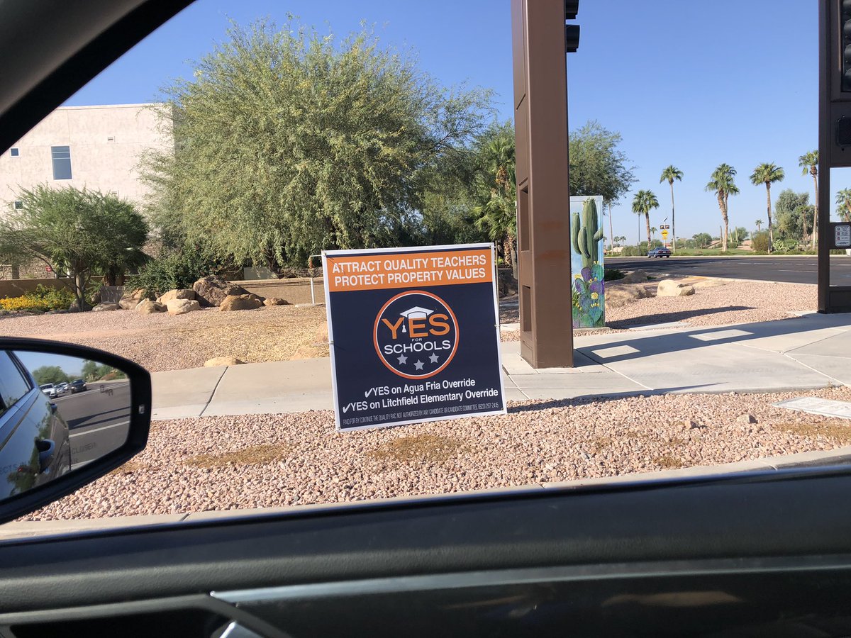 ctquality's tweet image. We LOVE seeing our signs around town. Can’t wait for ballots to drop on October 6! #VoteYESforSchools