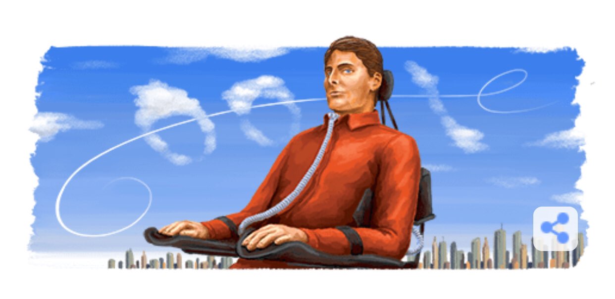 The google header today is awesome! Happy Birthday Christopher Reeve   