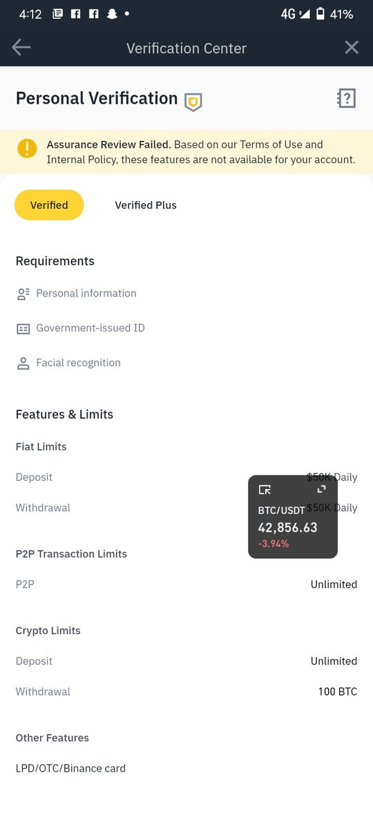 aliroy1992's tweet photo. Assurance review failed?
What's this? @cz_binance https://t.co/pzJJrJE6N4