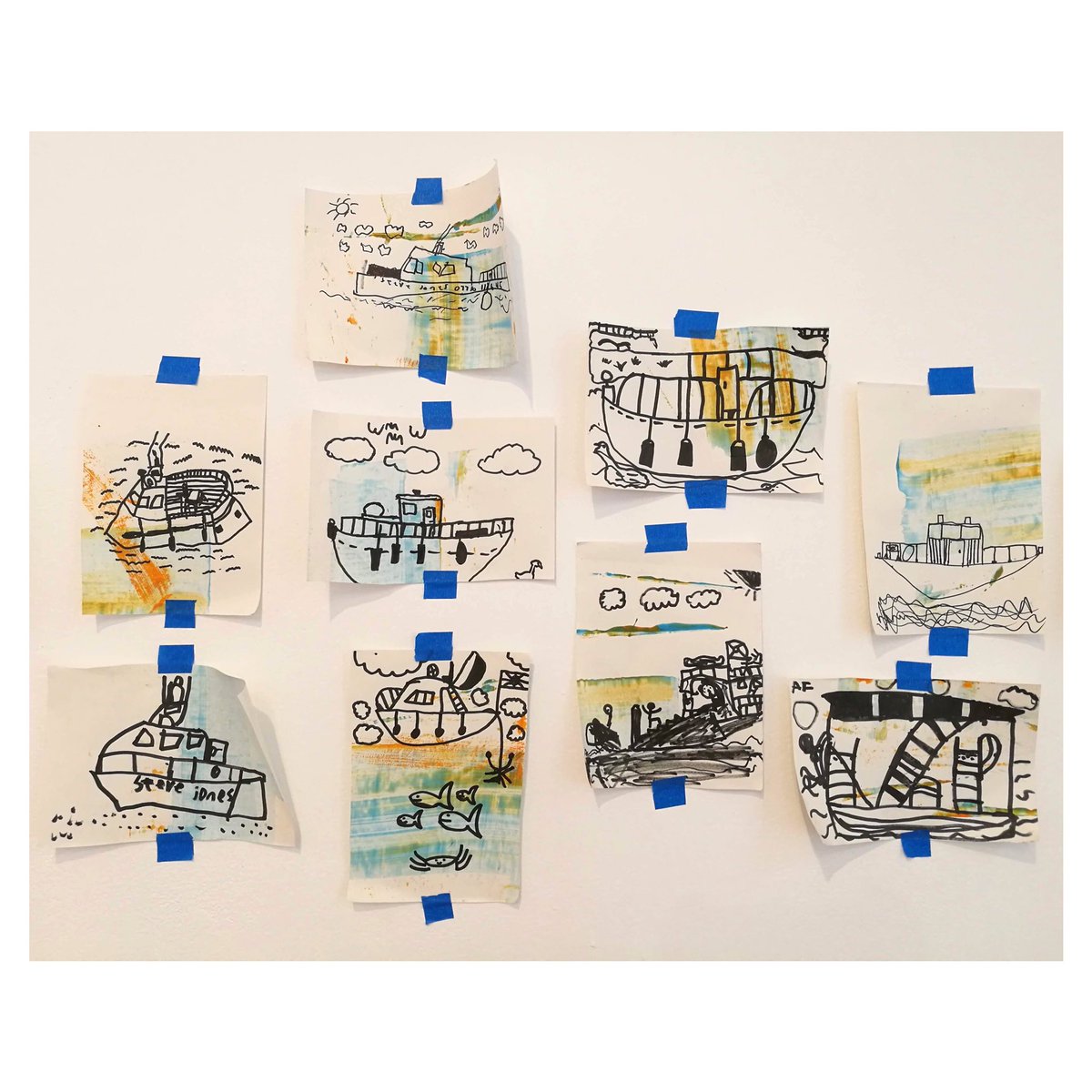 juliecurtin14's tweet photo. A wonderful exhibition @HafWeighton . The children at @CoganPrimary have been very lucky to have worked with you.
#turnerhousegallery #penarth #artescouncilwales #roystonsmith https://t.co/w6eUB1V5lo