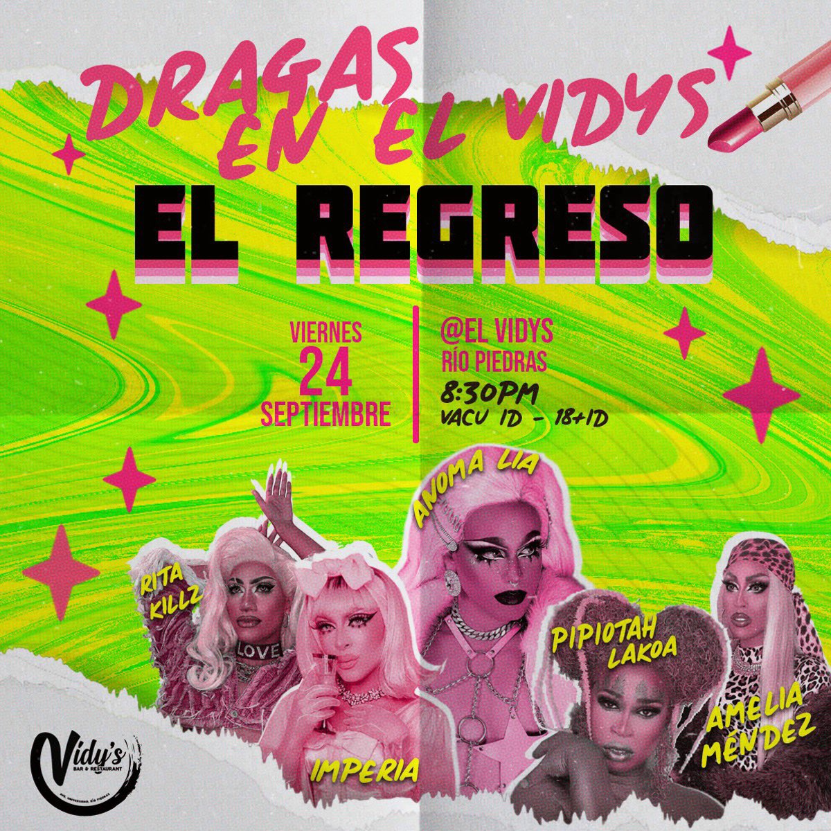 Blanco_bob's tweet photo. HOYYY!!!!
@ El VIDYS, Río Piedras!!!!!!
#Elvidys #Dragshow #DragPR https://t.co/coPVxE02F0