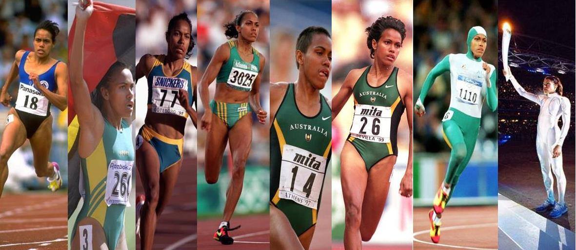 #OnThisDay 21 years ago we were celebrating the pinnacle of Cathy Freeman's career at the Sydney Olympics. 

This collage shows her journey to Olympic gold.

#Sydney2000