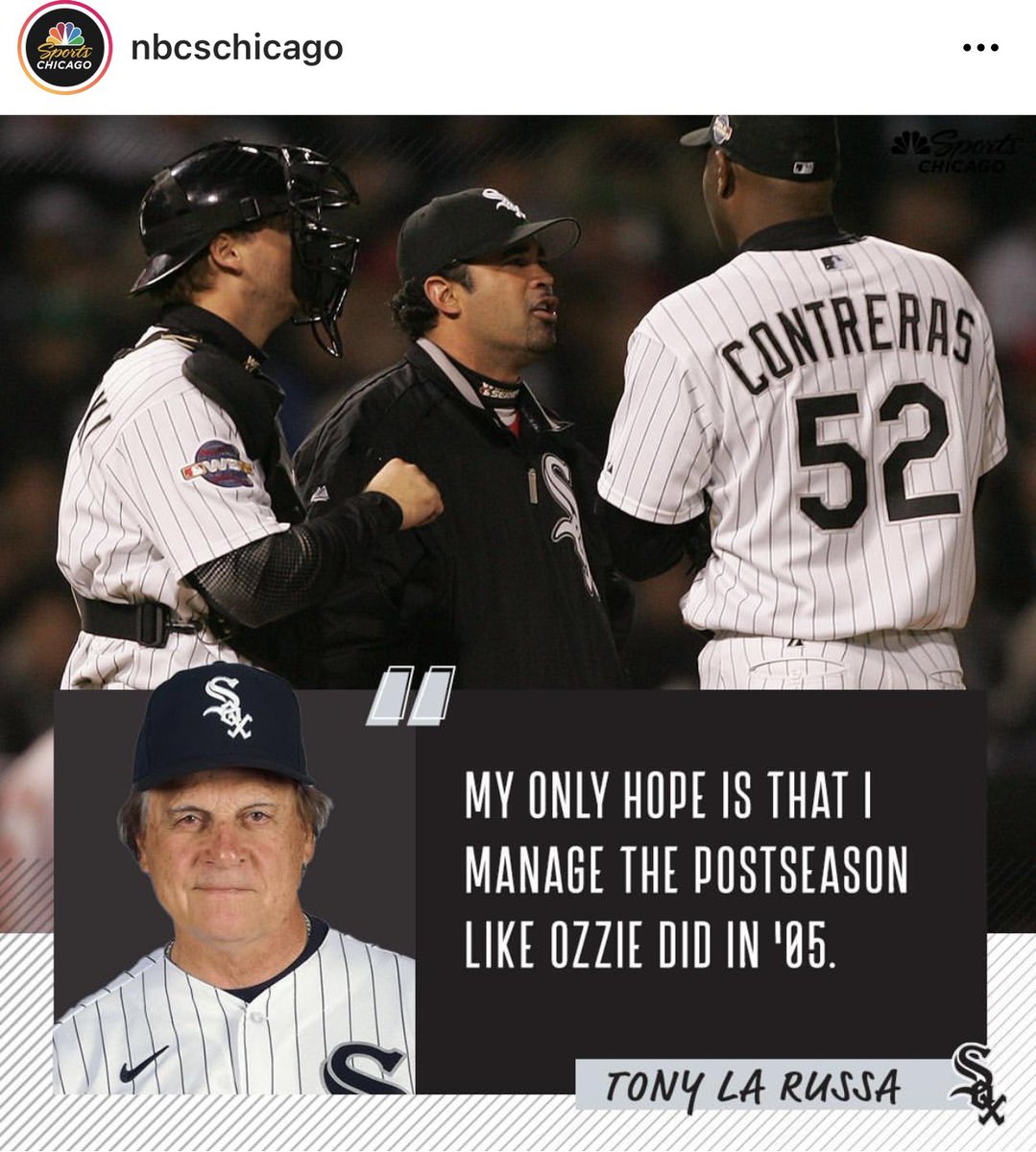 OzzieGuillen's tweet photo. This means a lot to me. We often doubt ourselves and our accomplishments. A guy likes Tony has been around the game his whole life, a Hall Fame member with success. Having someone like Tony say this about me means just as much as being the manager of the year. https://t.co/8F7m9pPM79