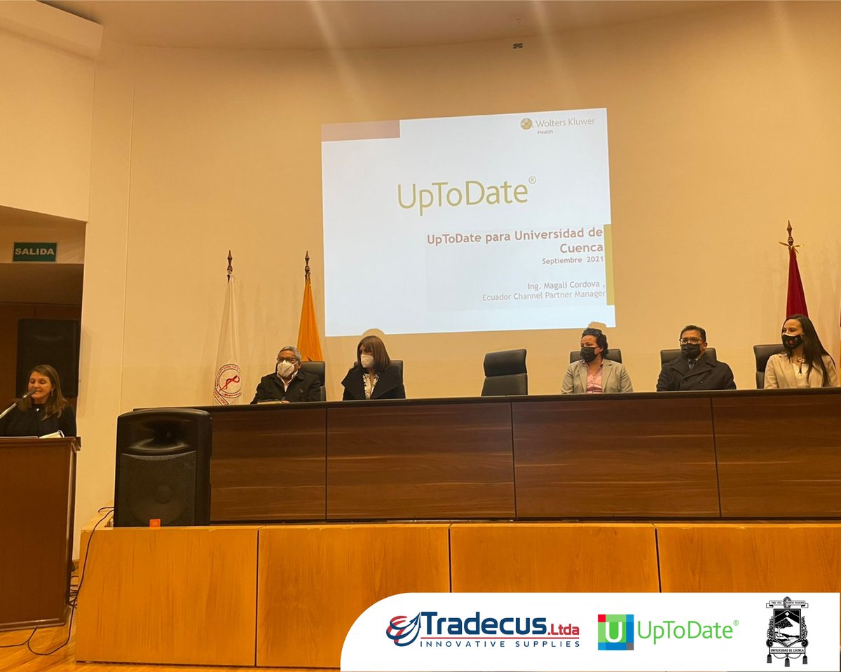 Tradecus's tweet image. #Tradecus en la presentación sobre el funcionamiento de la herramienta up to date en la @udecuenca  la herramienta de decisión médica en vanguardia.
.
.
.
.
#cuenca #udecuenca #medicina
