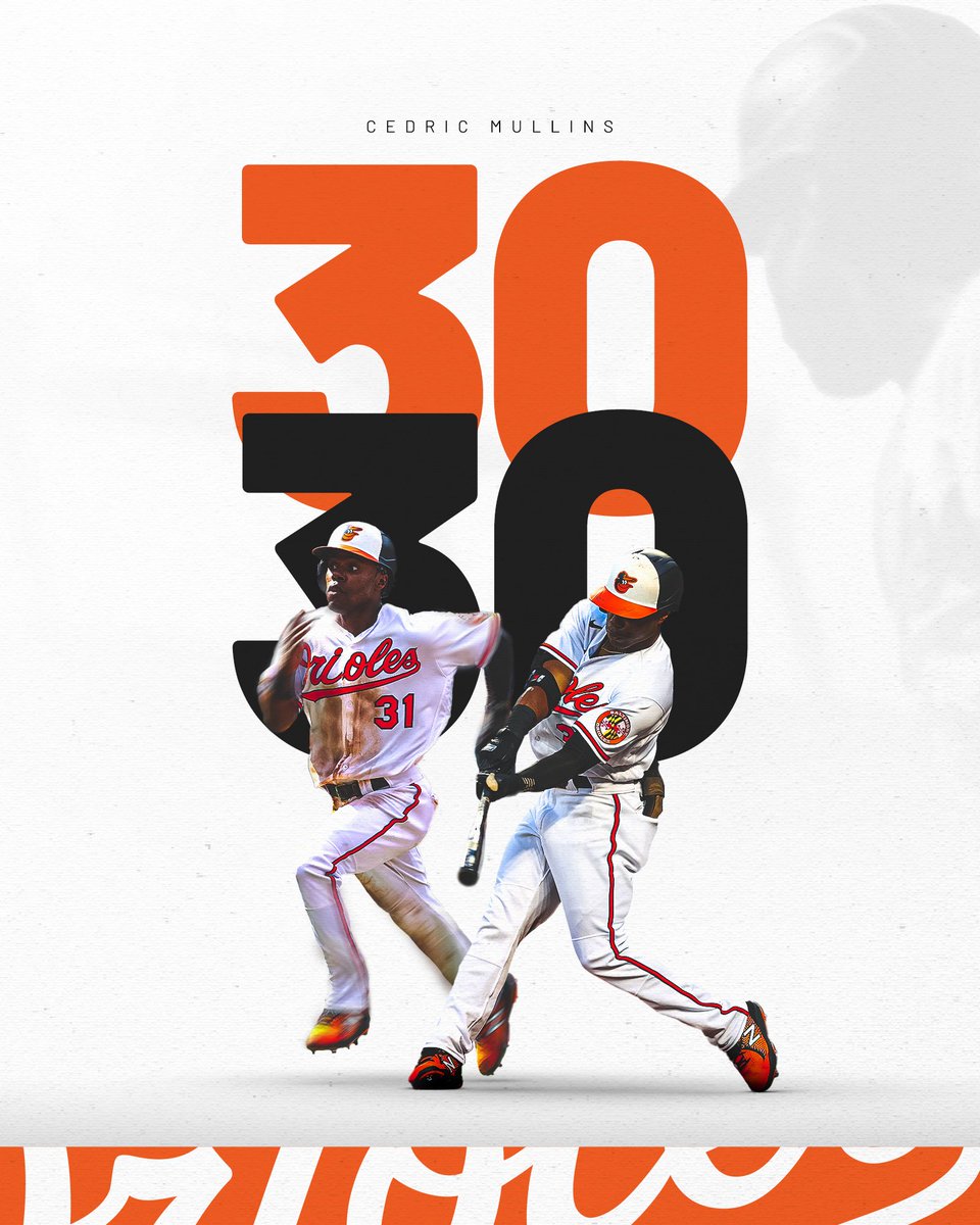 Orioles's tweet image. CEDRIC HAS DONE IT!

30/30 club, meet your newest member.