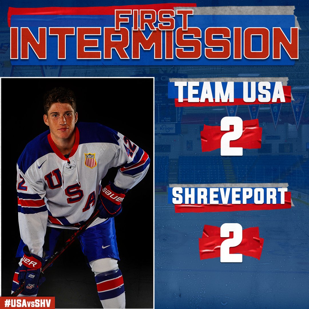 All tied up here after the first period 🤙

🚨: Leonard (1), Moore (2)

#USAvsSHV | #NTDP25