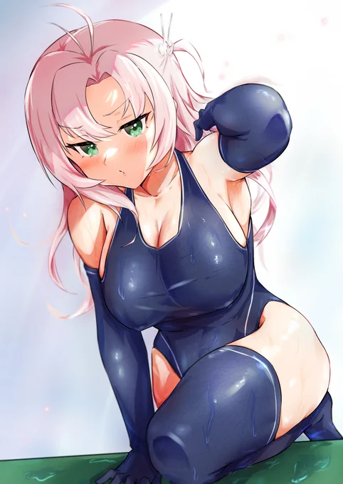 競泳水着長手袋ニーソ装備衣笠 #艦隊これくしょん #艦これ #衣笠 #ニーソックス #長手袋 #競泳水着 #艦ぱい https://t.co/ufC6vCiClB 