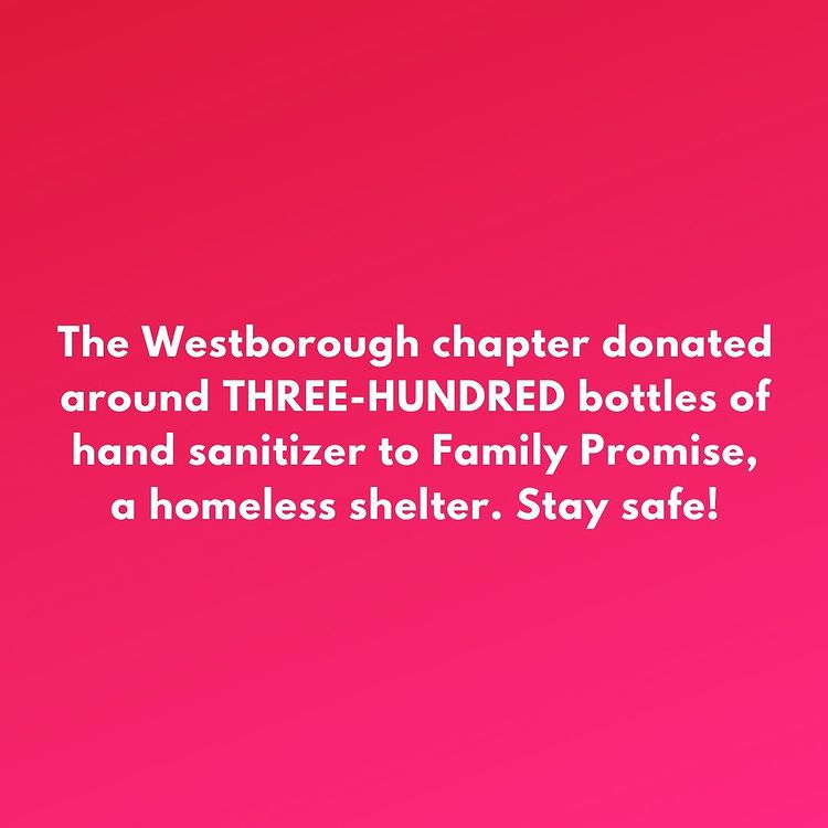 BTOBnow's tweet photo. The #Westborough chapter made a HUGE donation of around three hundred bottles of sanitizer!! 🎉🎉🎉

Thank you to Muse Health for their contribution of sanitizer which makes these donations possible!

---
#BreaktheOutbreak #StayHome #MaskUp #COVID19 #volunteers #nonprofit #PPE https://t.co/O9XkRbLZCA