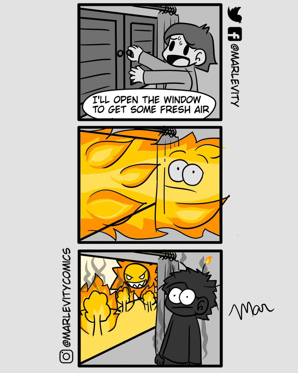 marlevity's tweet photo. 🔥🔥🔥🔥🔥🔥🔥🔥🔥🔥🔥🔥🔥🔥🔥🔥🔥🔥🔥🔥🔥🔥🔥🔥🔥🔥🔥🔥🔥🔥🔥🔥🔥🔥

#fire #queimadas #hot #heatwave #comics #webcomics #tirinhas #quadrinhos #funny https://t.co/NDamBos6JN