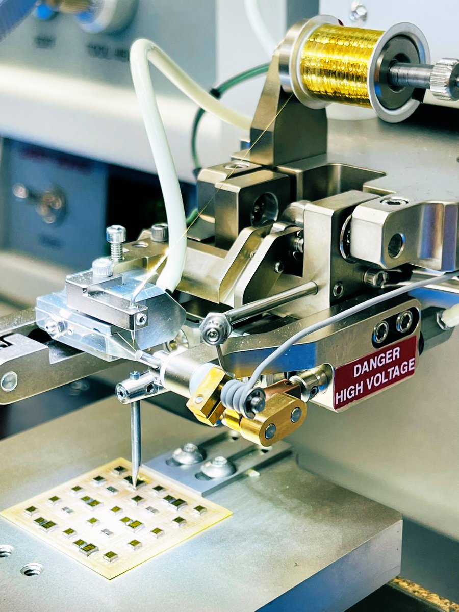 scmicro's tweet photo. Ribbon set-up for our new West Bond equipment #wirebonding #westbond #rapidprototype #microassembly #wirebondservices https://t.co/RNxujs3My8