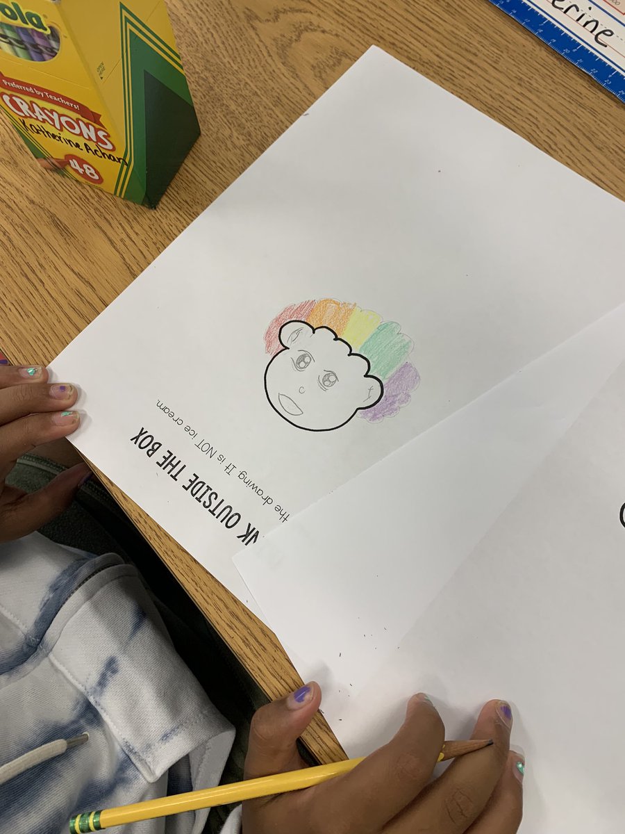 JGDPride's tweet photo. 5th graders thinking outside of the box with Mrs. Gentilucci. While many may have noticed an ice cream scoop, these students shifted their thinking and created masterpieces! @NB_prevention @NBUFSDPride @PagePowers201 https://t.co/BE7EW0xsM0