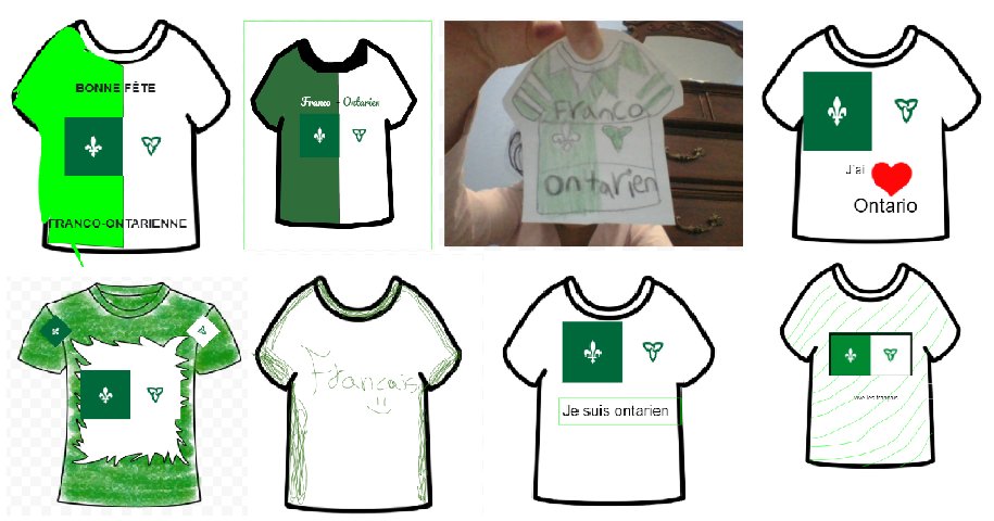 NormaKh1's tweet photo. Pour célébrer la journée Franco-Ontarienne, les élèves ont décidé de mettre un arrière-plan vert. Ils ont aussi décoré des T-shirts chacun a sa façon. 
@carloOCSB #carloBeCommunity #SpiritDay https://t.co/ottb9ZYyTN