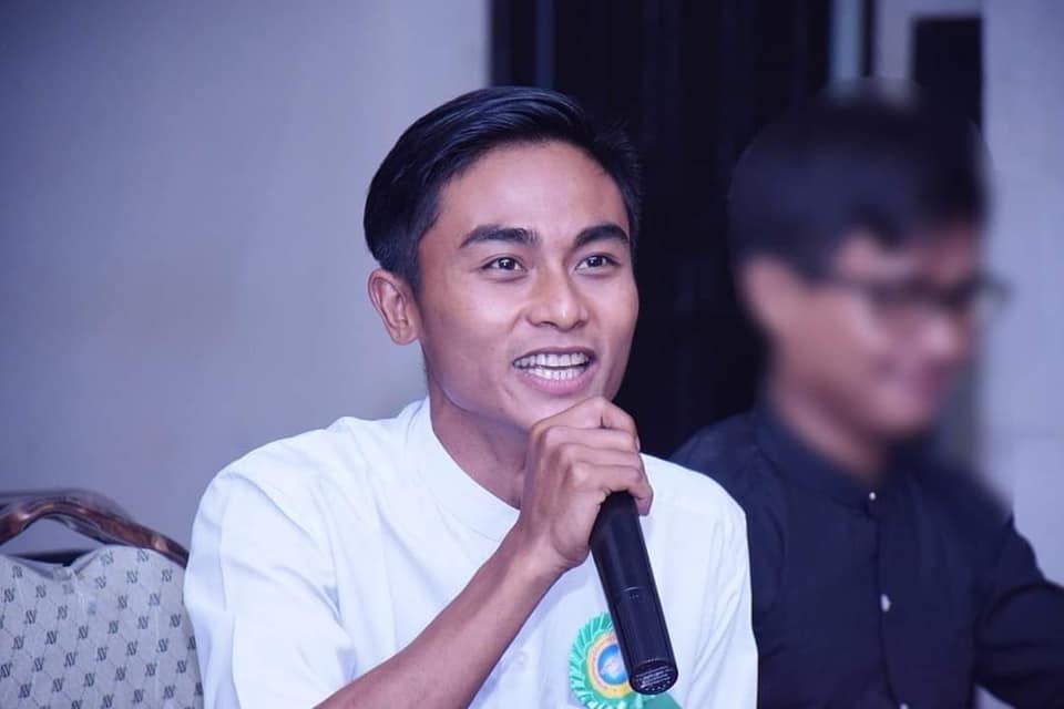 IrrawaddyNews's tweet photo. U Soe Thura Kyaw, a senior member of the education staff’s general strike committee, was detained by the military regime on Friday. He is the ex-chairman of the Yangon University of Education Students’ Union. (Photo: Pakokku University Students’ Union) #WhatsHappeningInMyanmar https://t.co/FC4YwJwM36