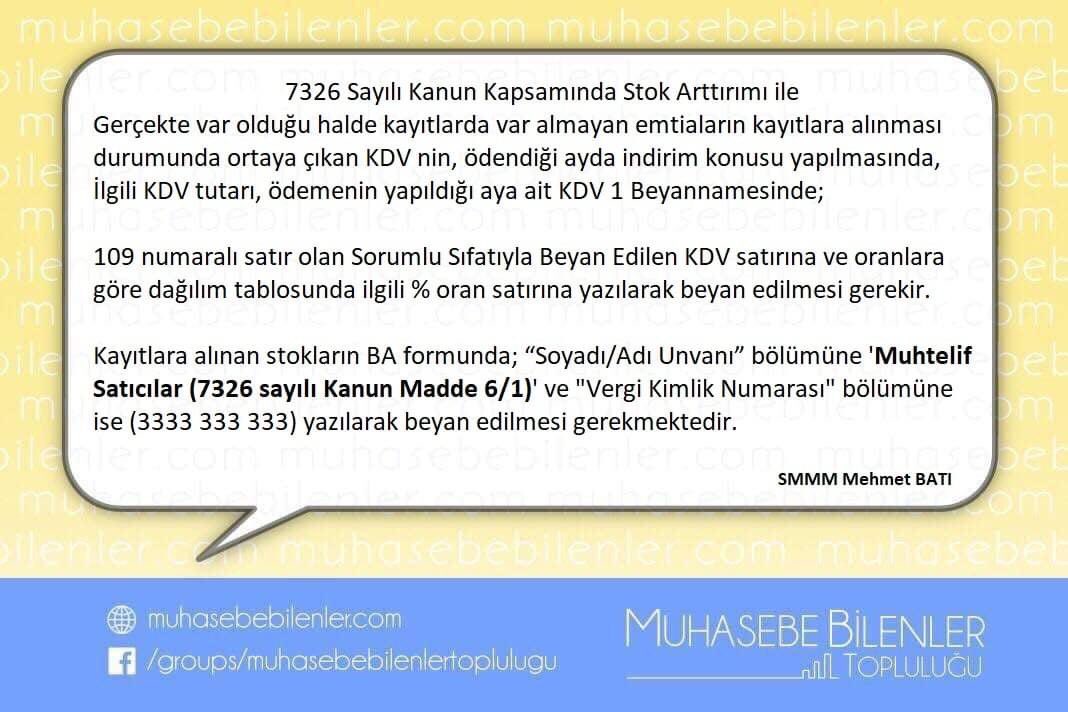 MuhasebeBT's tweet photo. #Stok #Affı #Ba #Bs #Bildirimi #MbtHapBilgi #HapBilgi #MbtHap SMMM Mehmet Batı

#Mbt_AsLy https://t.co/teA2gqJmsx