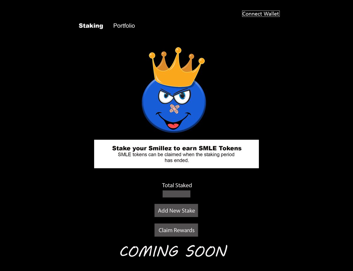 LowEffortSmilez's tweet photo. Soon you'll be able to stake your Smileez for rewards. https://t.co/XJVfzGxLUZ