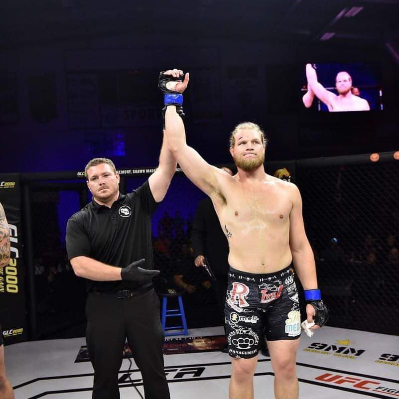 LFAfighting's tweet photo. #LFA115 Results: #JordanHeiderman def. Chad Johnson via DQ (Illegal Knee to Downed Opponent) at 0:25 of Round 1.

@ShellsDotCom
@Drink9mm
@KoiCBD
@SheathUnderwear
@GLCDirect2000
@HowlerHead
@TeamSmartStop
@OshkoshArena
@UFCFightPass https://t.co/H53Ta3QCRZ