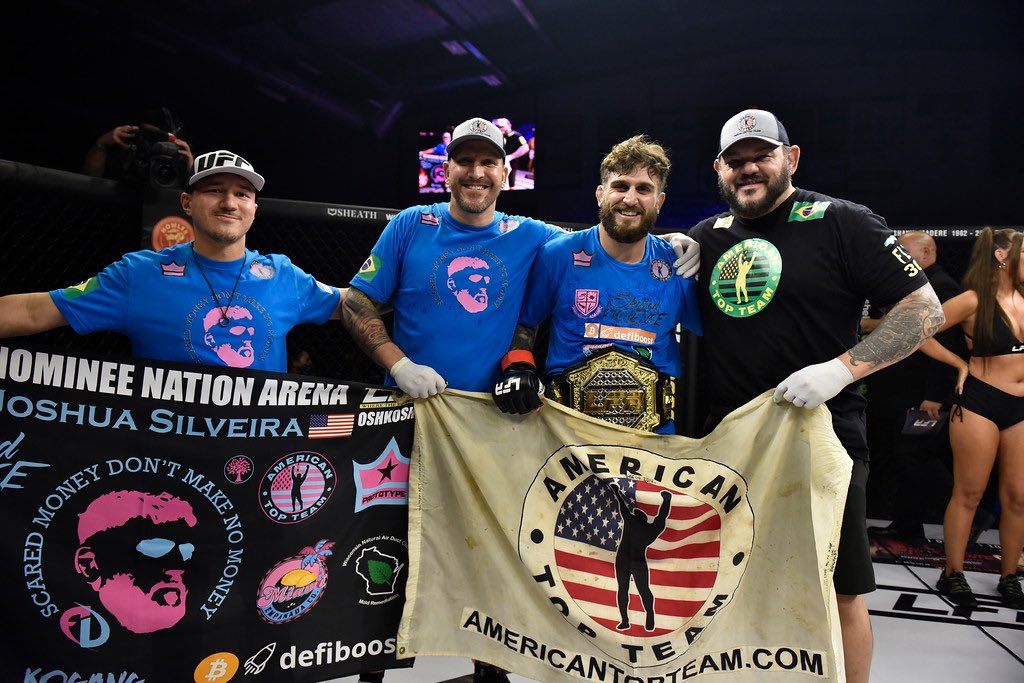 LFAfighting's tweet photo. #LFA115 Results: @JMdaSilv def. Tee Cummins via #KO (Head Kick) at 0:49 of Round 1 to become the #andNEW @LFAfighting #lightheavyweight champion. 🏆

@ShellsDotCom
@Drink9mm
@KoiCBD
@SheathUnderwear
@GLCDirect2000
@HowlerHead
@TeamSmartStop
@OshkoshArena
@UFCFightPass https://t.co/PcdwiXIvez