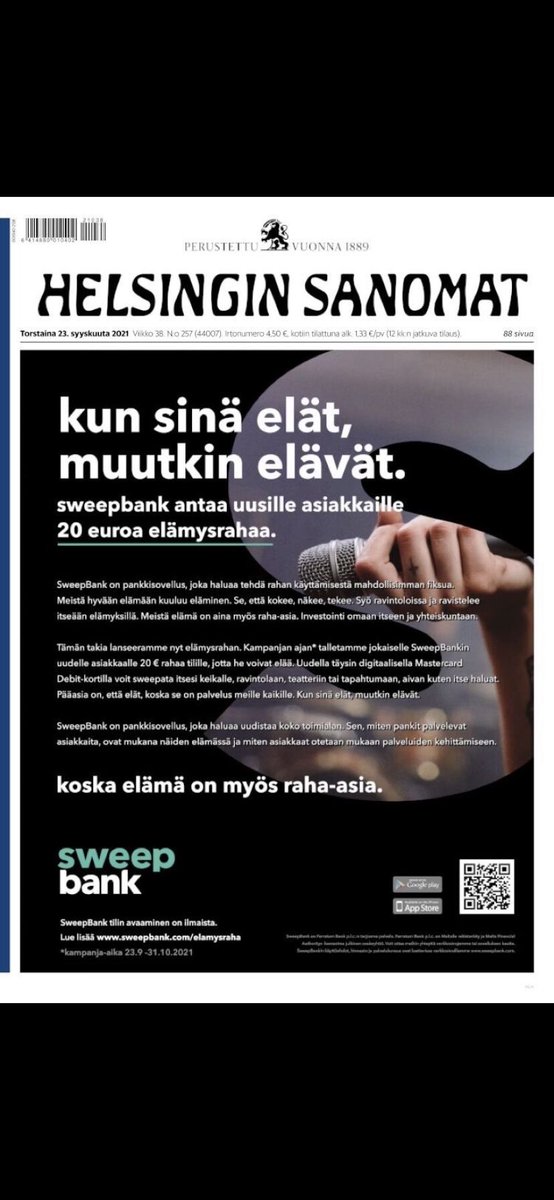 kirsikkalar's tweet photo. Jaahas, #ferratum ’s #digitalbank #Sweepbank is open. #kyc in seconds. #banking #fintech https://t.co/3vSSSVwPwH