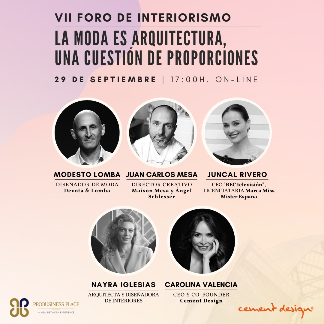 LuisMiguelAlbor's tweet photo. 29 Septiembre. VII foro de Interiorismo @CementDesign @ProBusinessPla1.
Info: eventos@probusinessplace.com
#Modestolomba @JuncalRivero @nayraiglesias #angelschlesser https://t.co/9LZDpieO8H